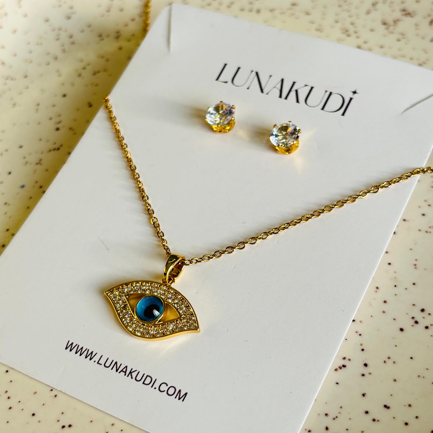 Evil Eye Pendant Set