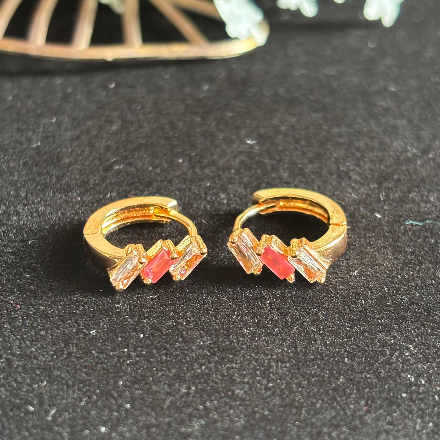 Zic-Zac Hoop Earrings