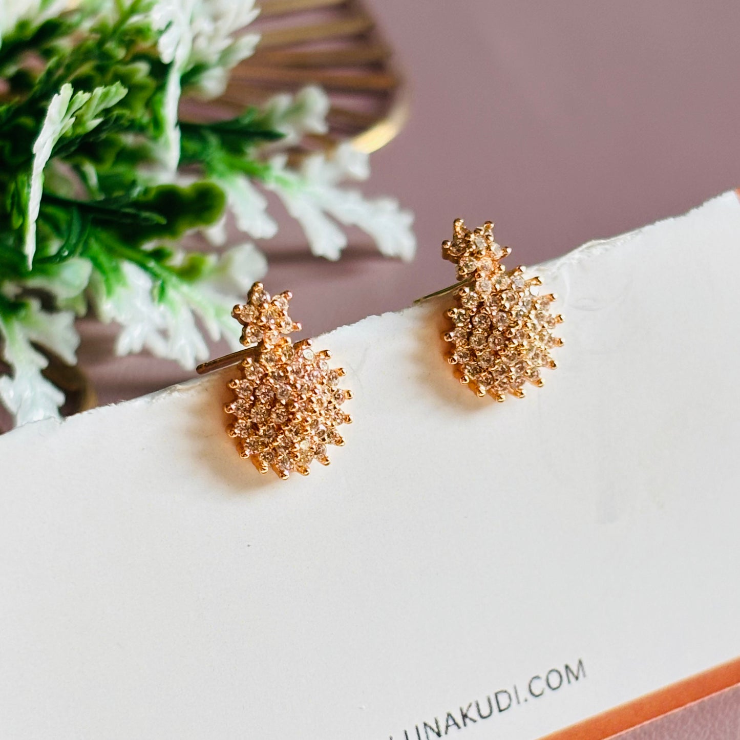 Steller AD Rose Gold Stud Earrings