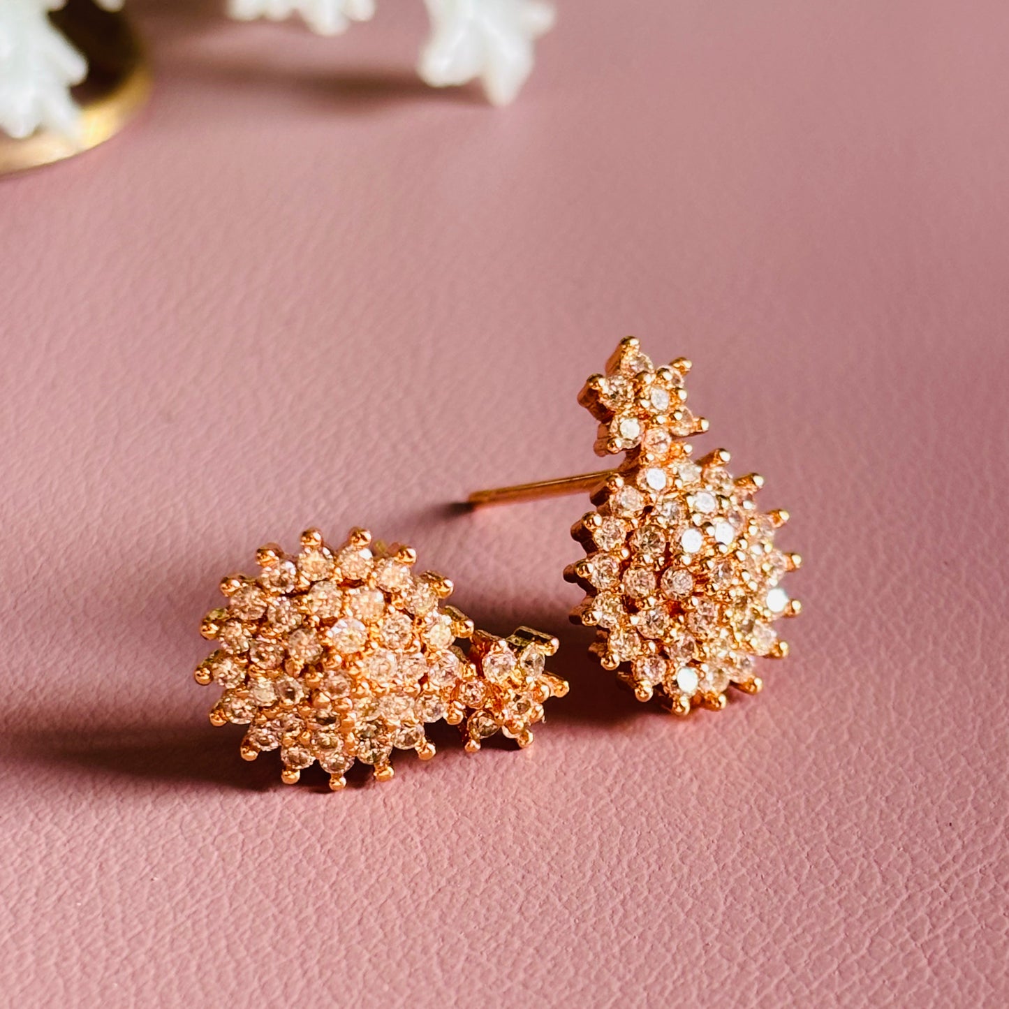 Steller AD Rose Gold Stud Earrings