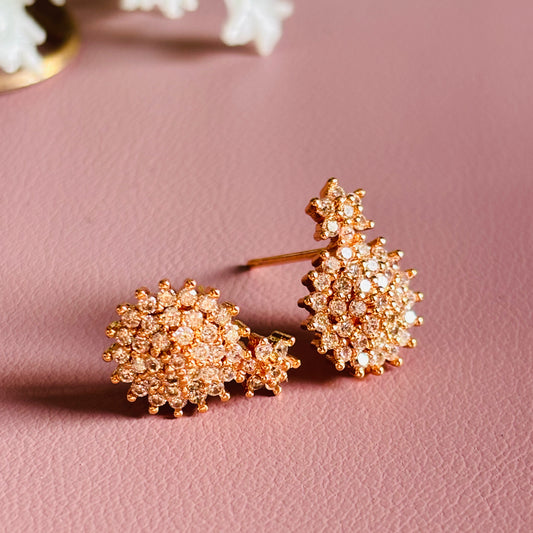 Steller AD Rose Gold Stud Earrings