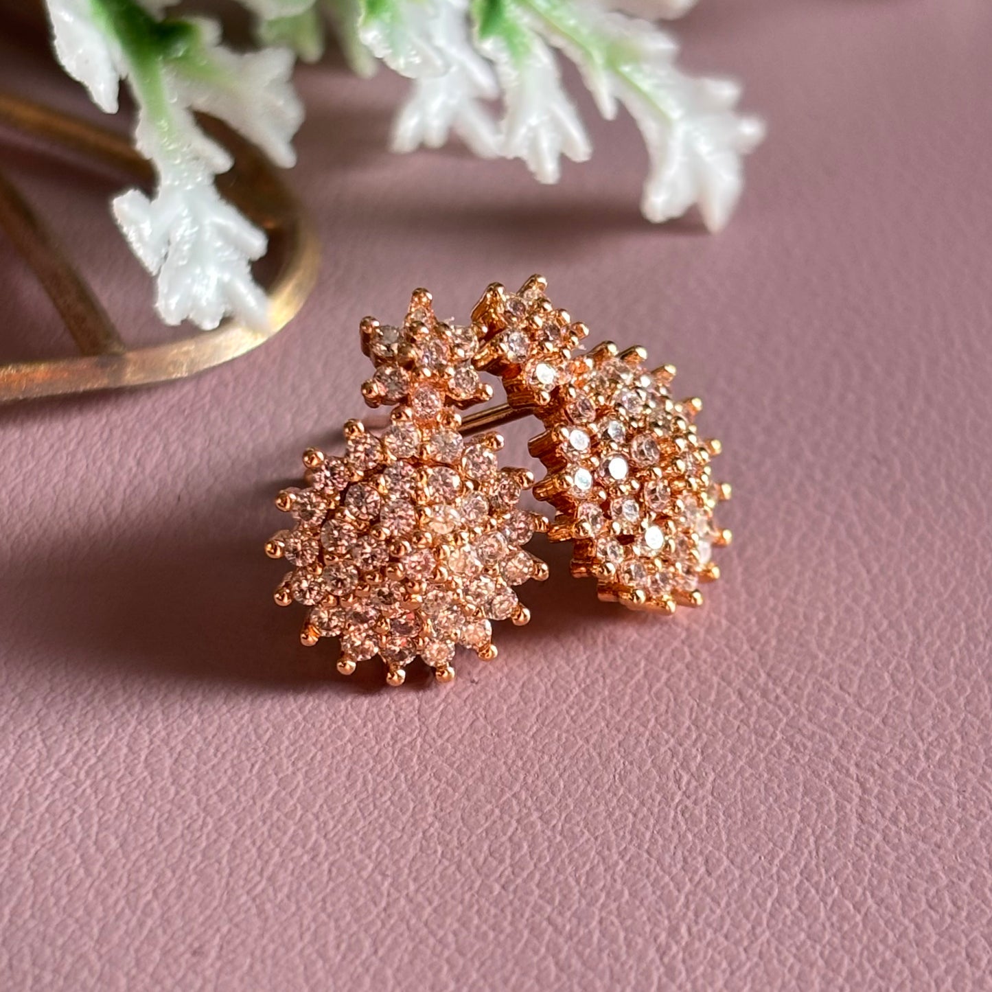 Steller AD Rose Gold Stud Earrings