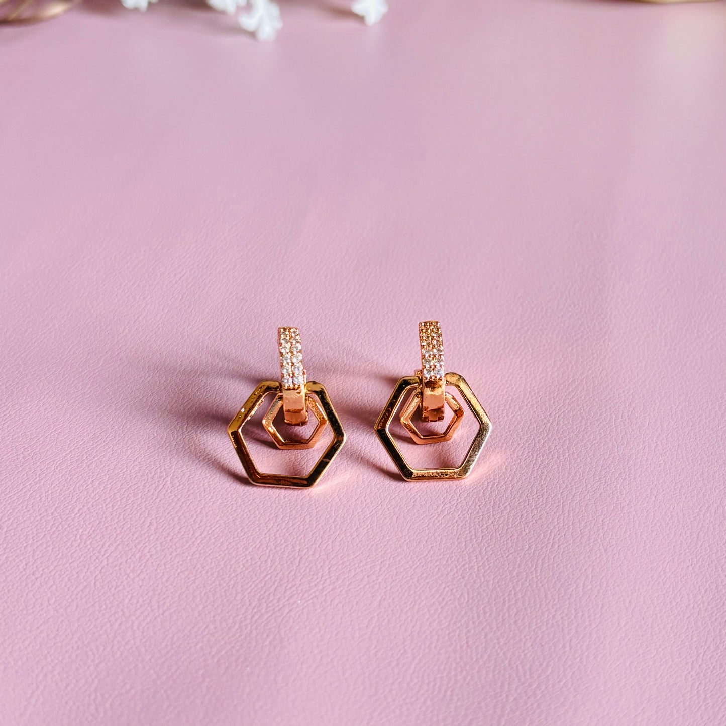 Drop Hoop Earrings