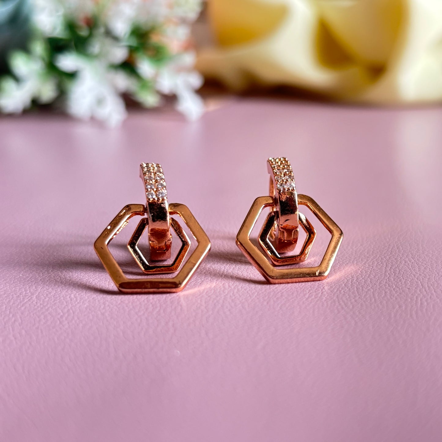 Drop Hoop Earrings