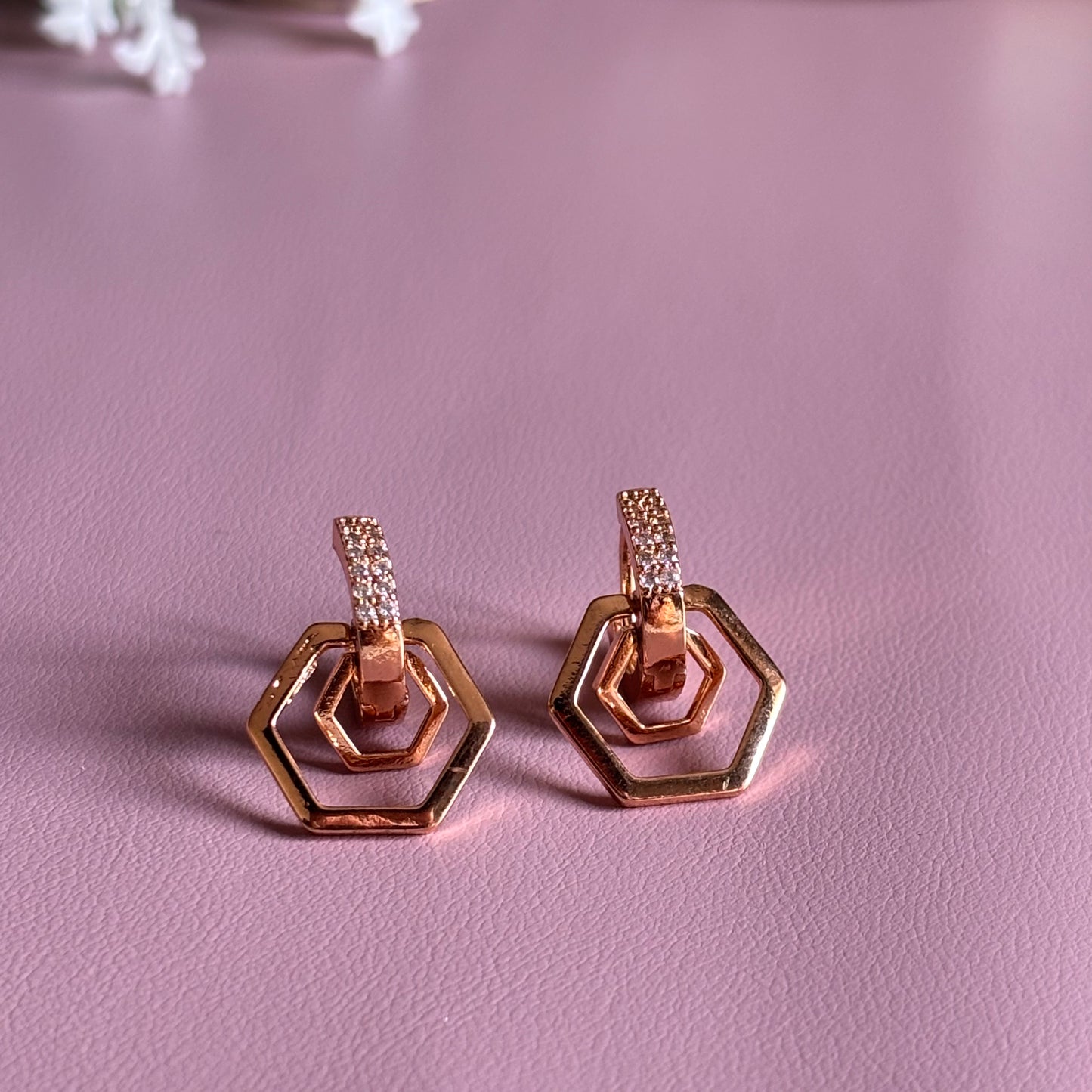 Drop Hoop Earrings
