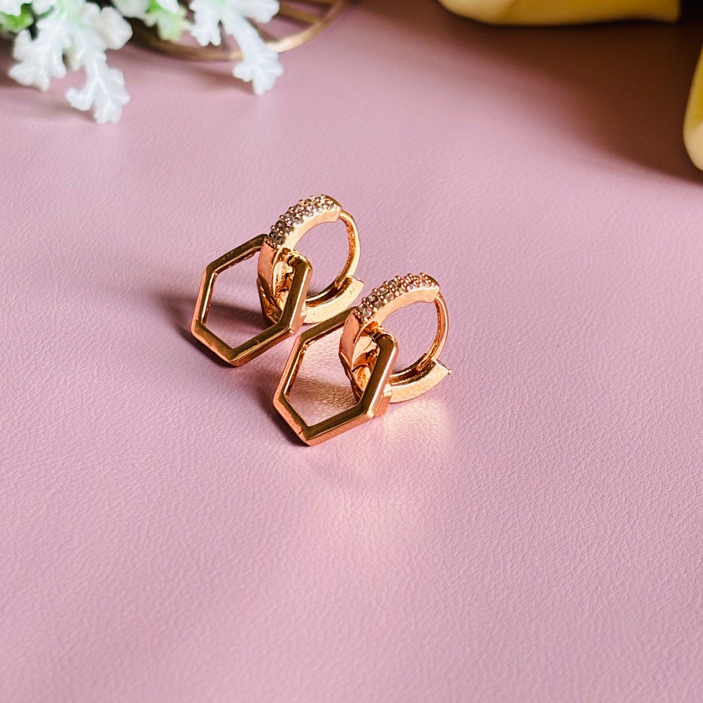 Drop Hoop Earrings