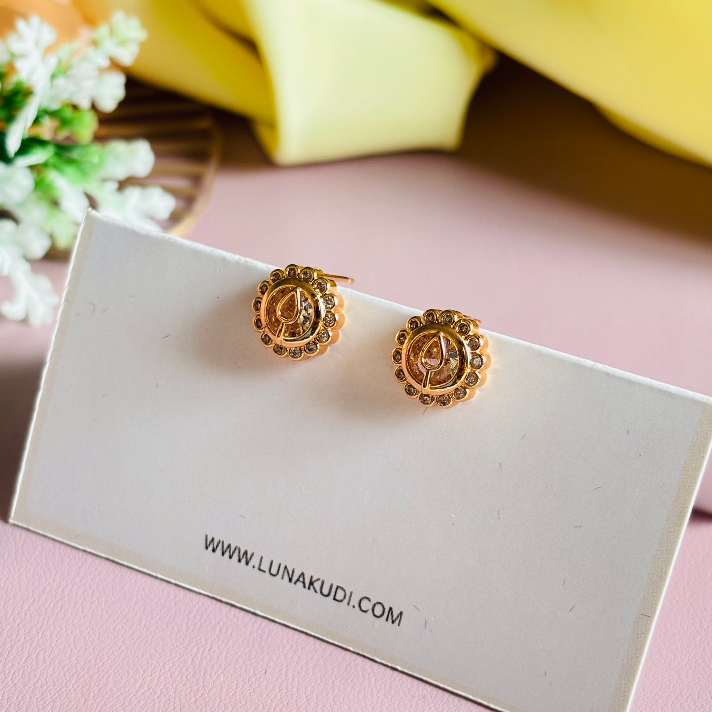 Classic Round AD Stud Earrings