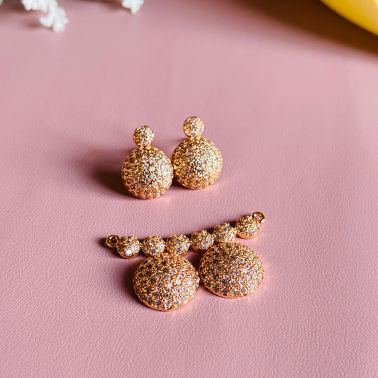 Rose Gold Pendant Set (Without Chain)