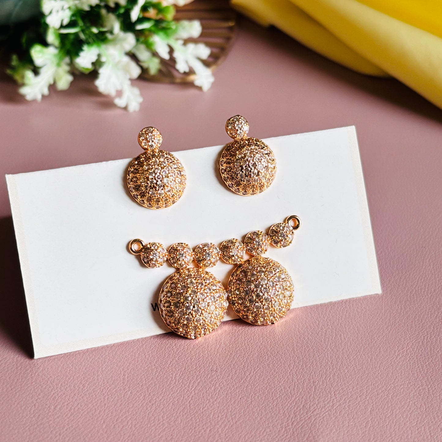 Rose Gold Pendant Set (Without Chain)