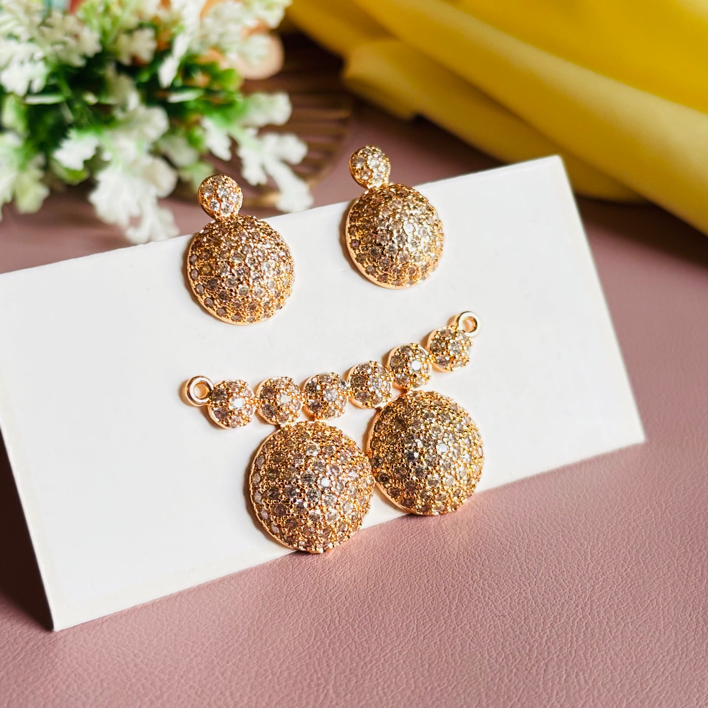 Rose Gold Pendant Set (Without Chain)