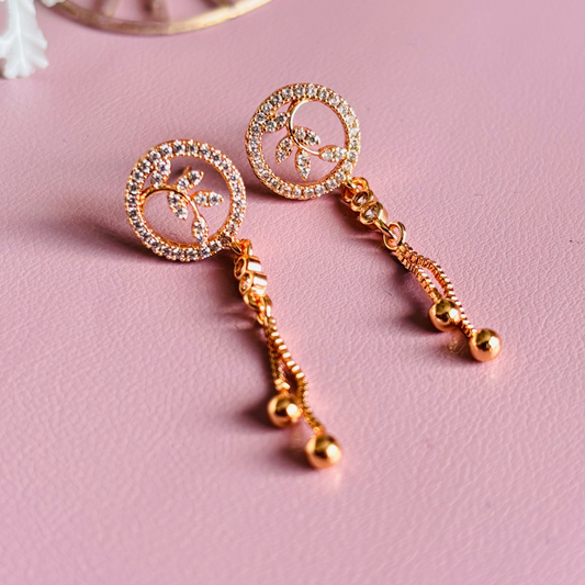 Rose Gold Drop Earrings