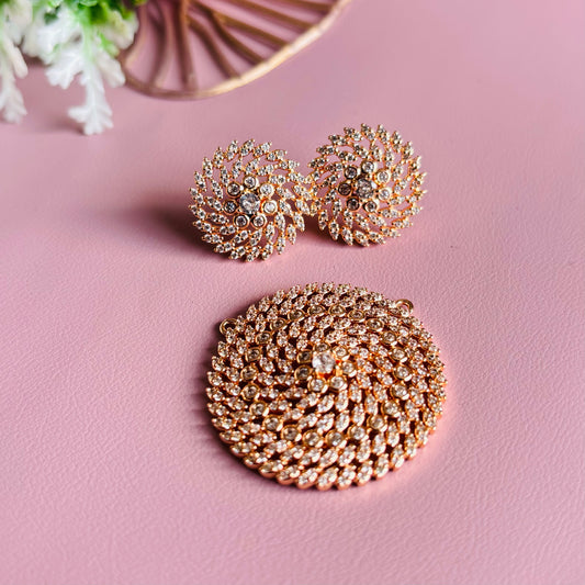 Round AD Pendant Set (Without Chain)
