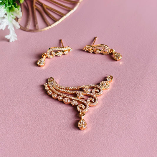 Elegant AD Pendant Set (without chain)