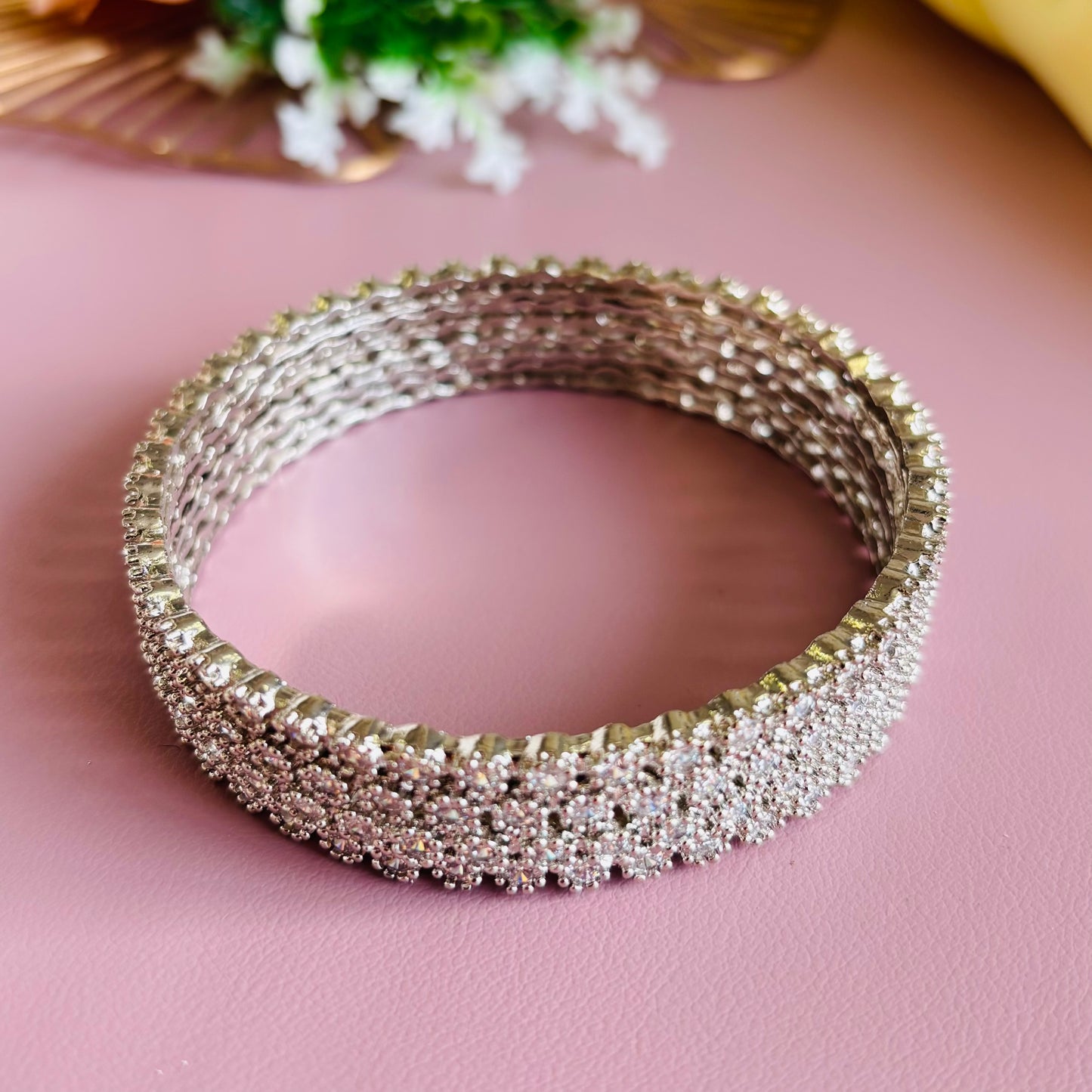 Flower AD Bangles - Set of 2
