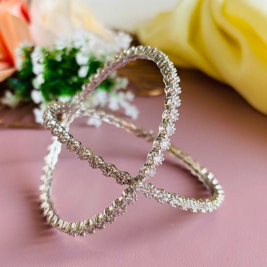 Flower AD Bangles - Set of 2
