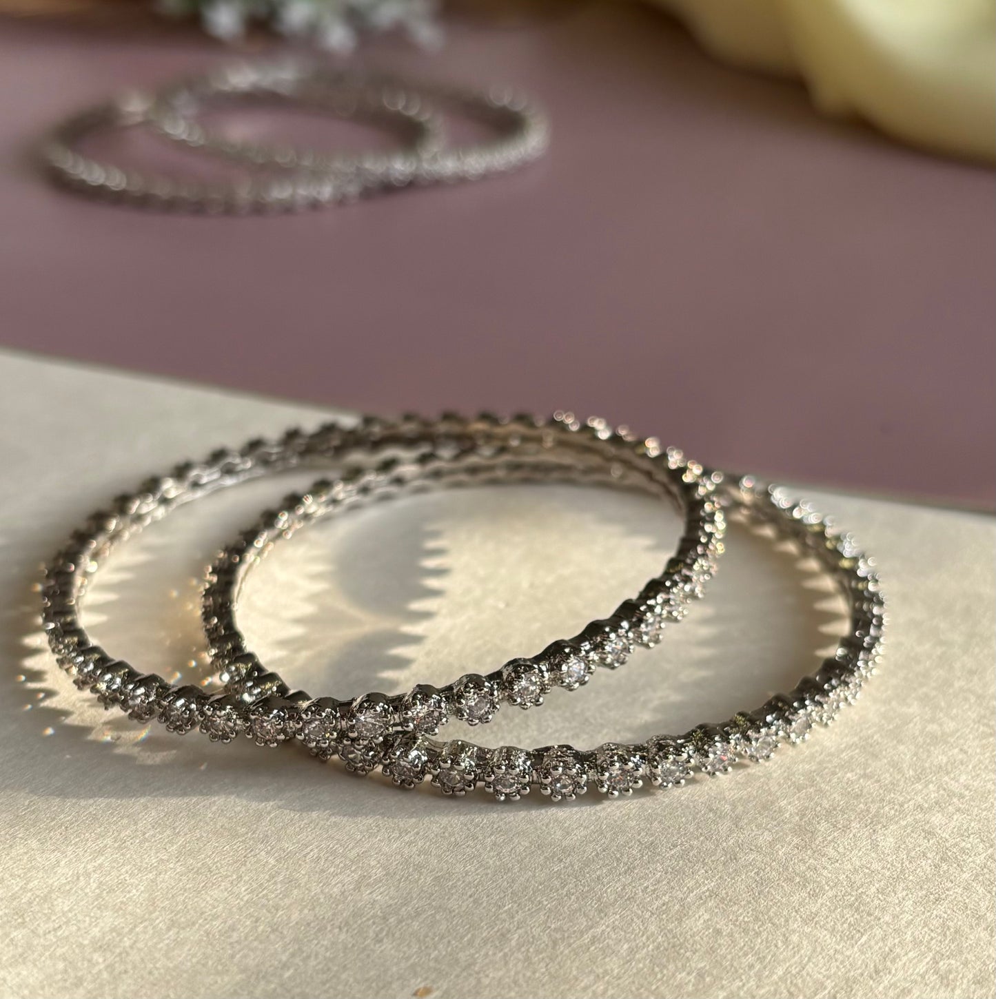 Flower AD Bangles - Set of 2
