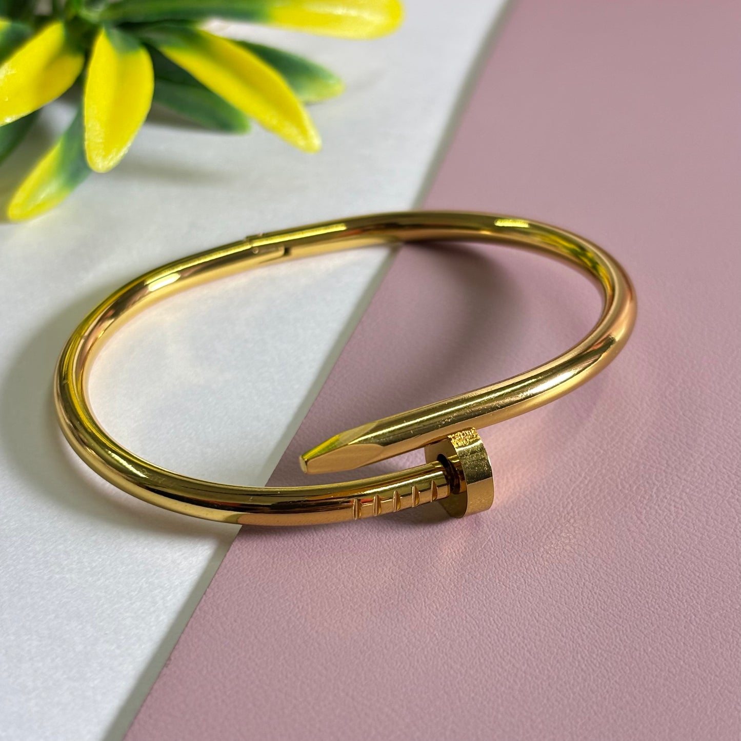 Cartier Golden Nail Bracelet