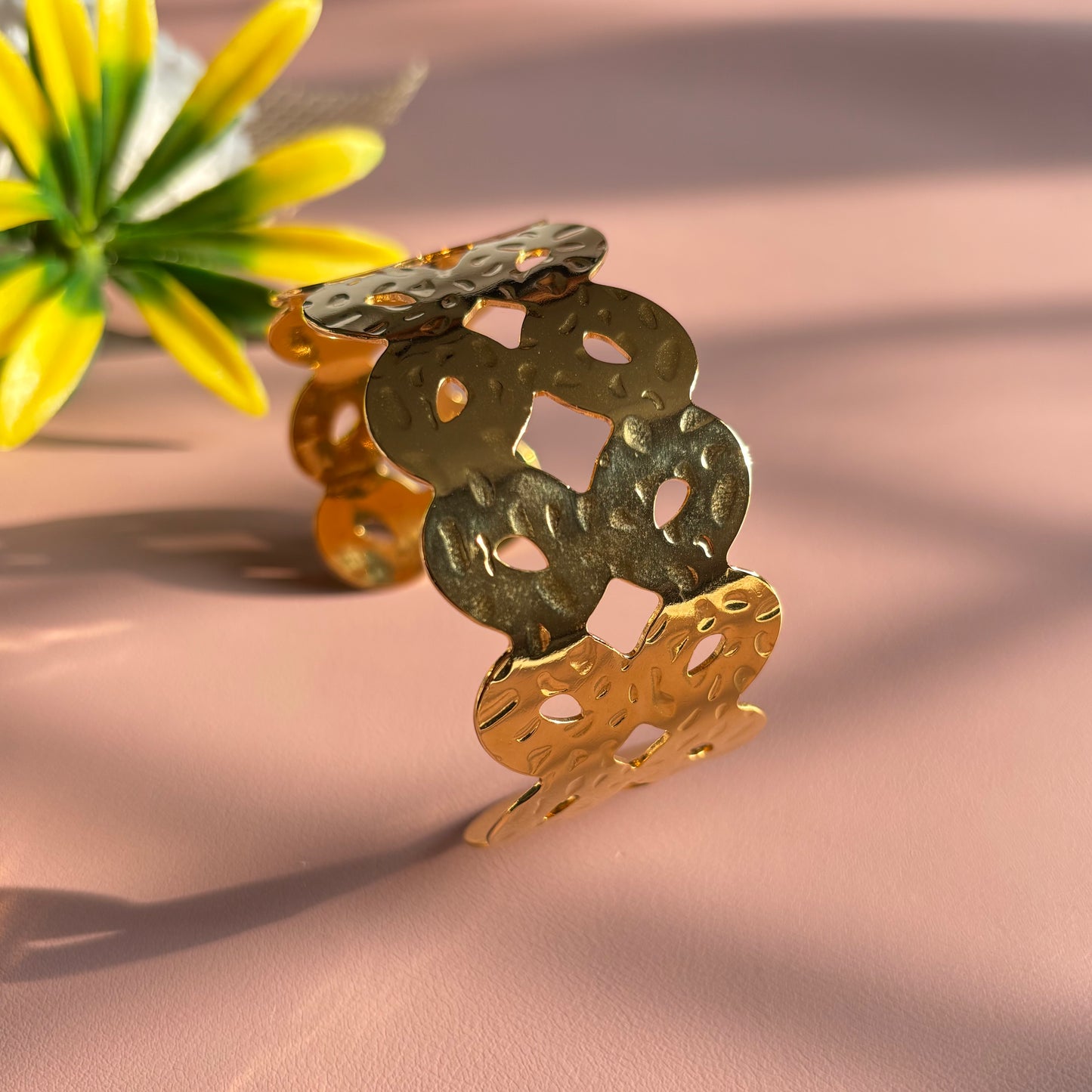 Bold Curve Gold Cuff