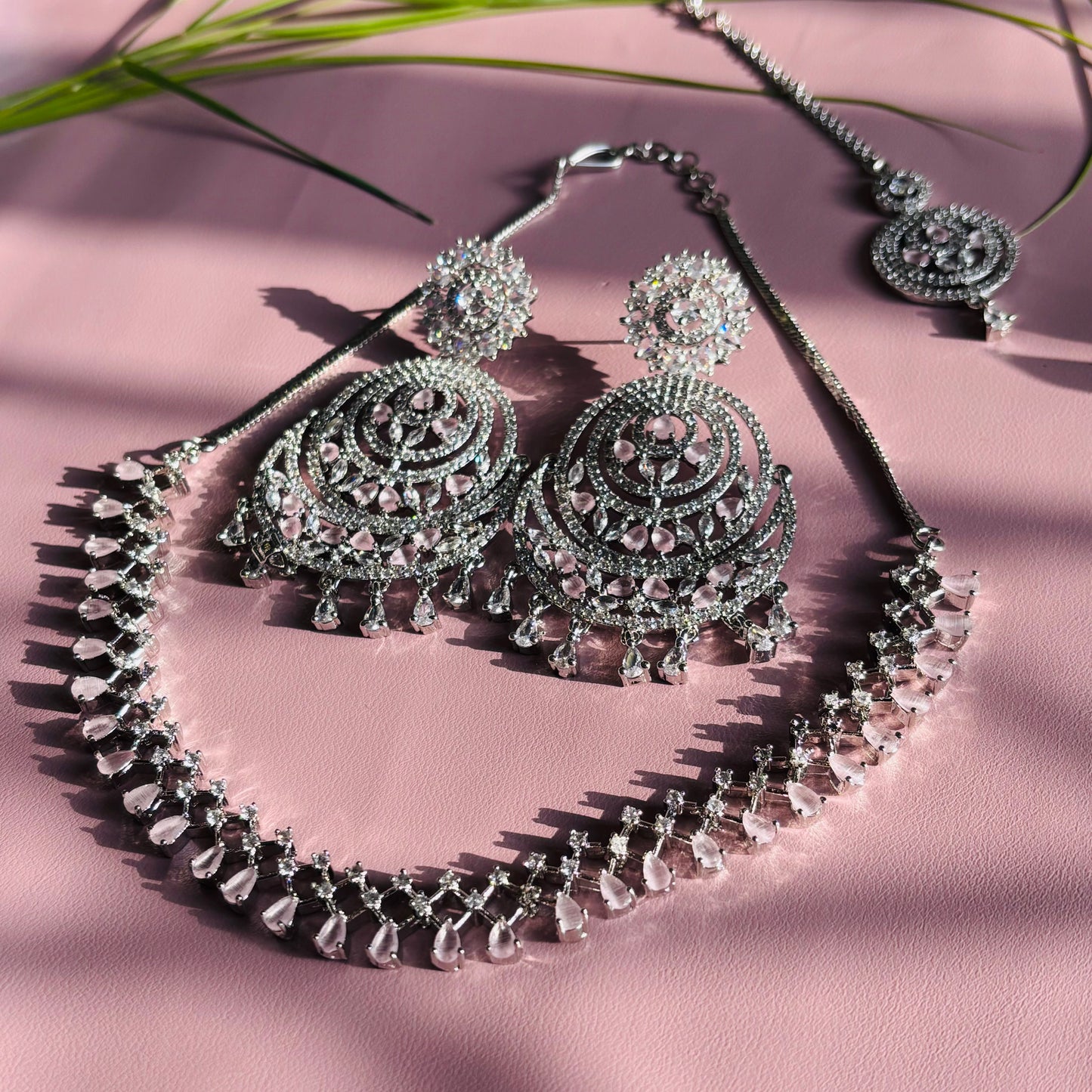 Chand Bali Elegant AD Necklace