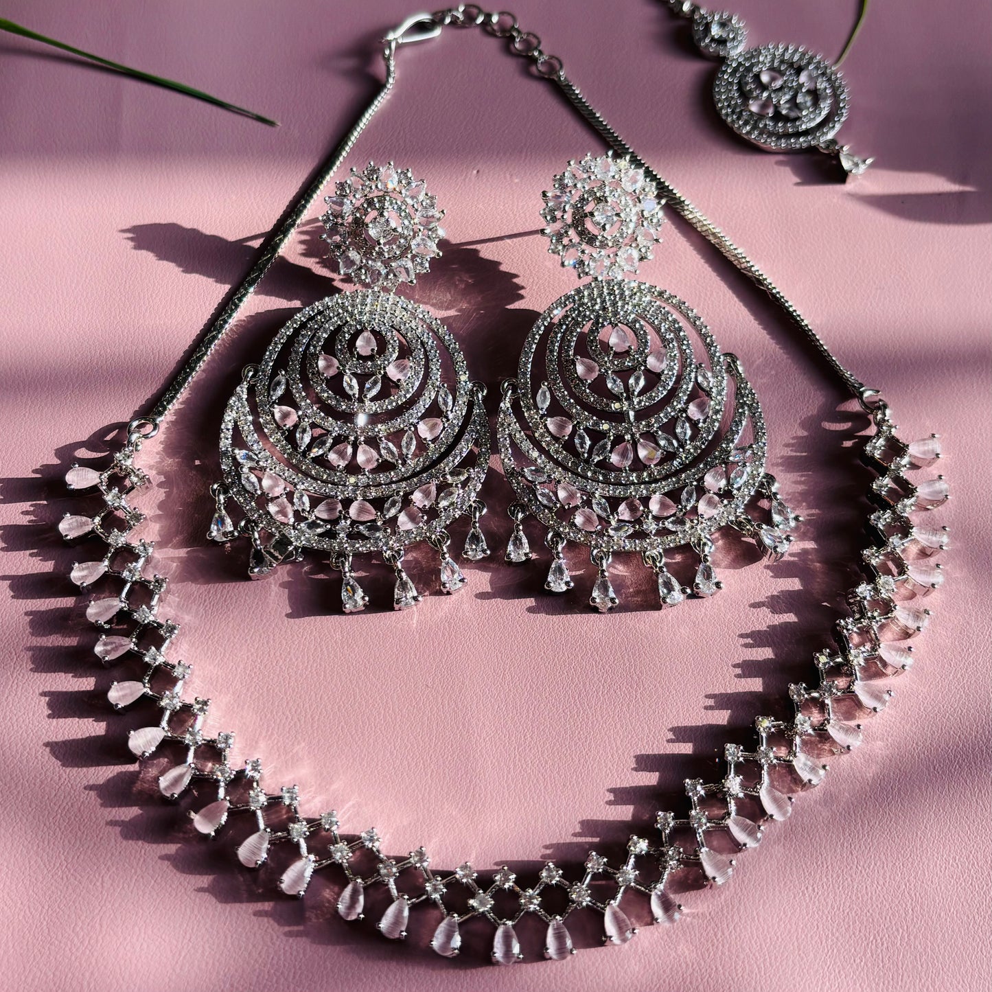 Chand Bali Elegant AD Necklace