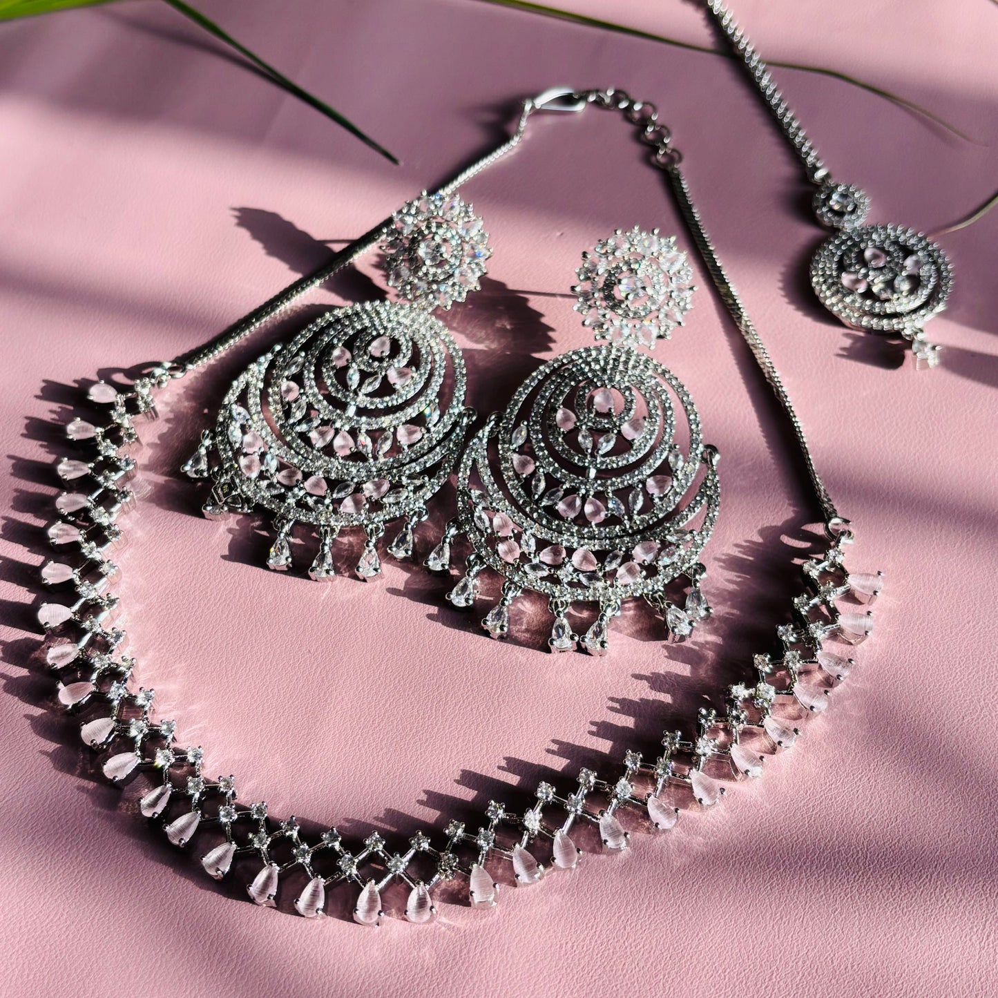 Chand Bali Elegant AD Necklace
