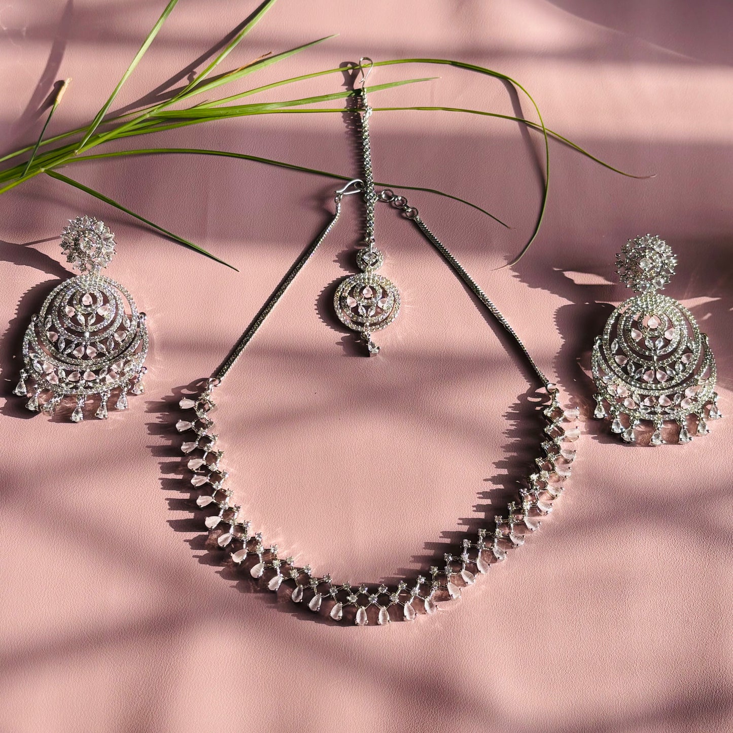 Chand Bali Elegant AD Necklace