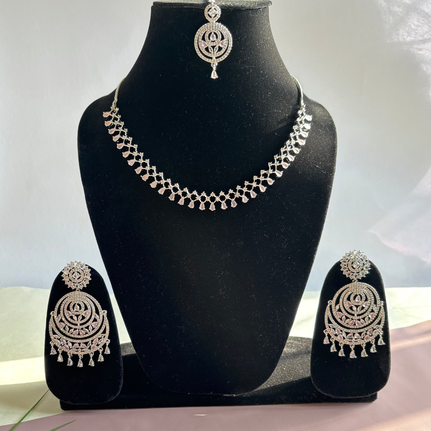 Chand Bali Elegant AD Necklace