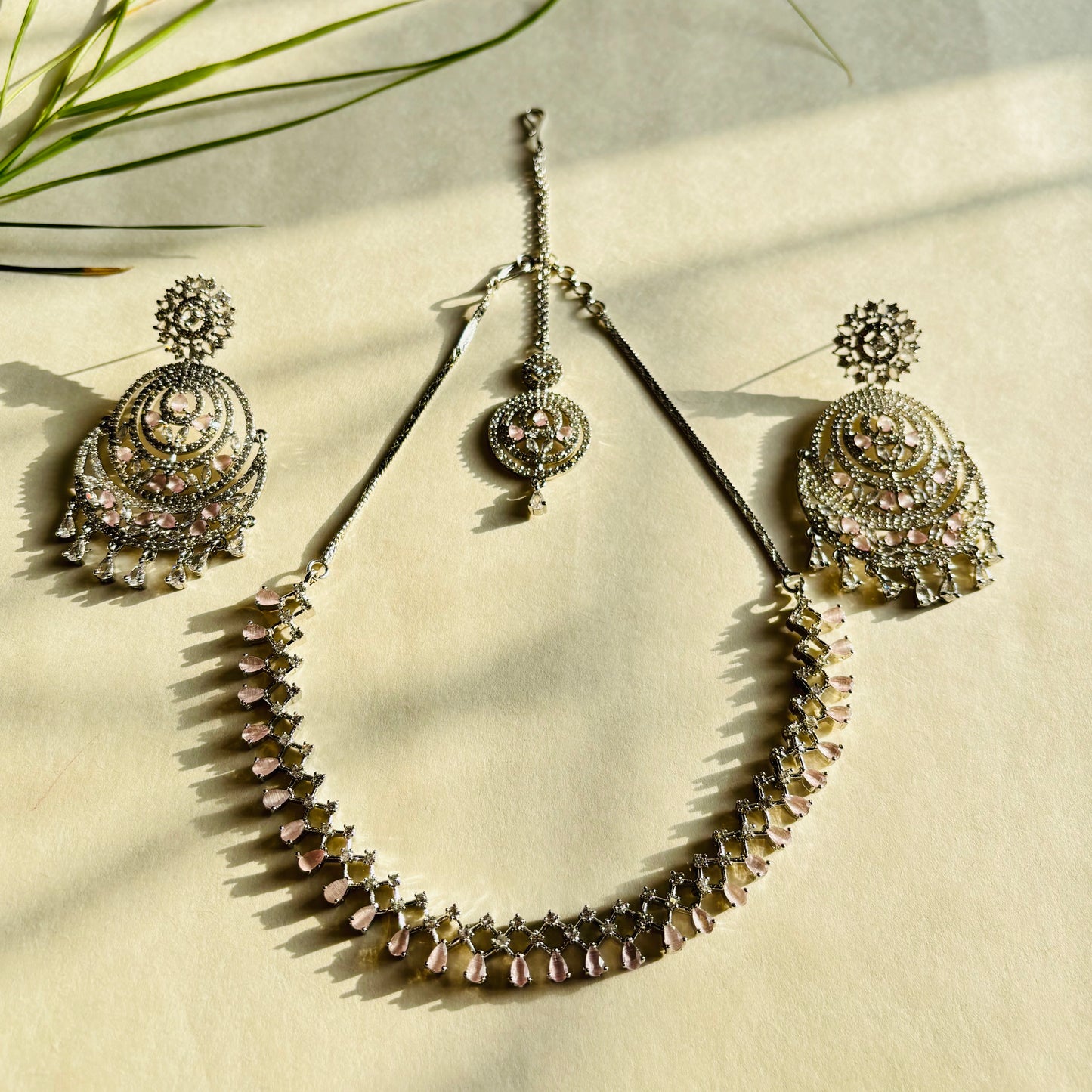Chand Bali Elegant AD Necklace