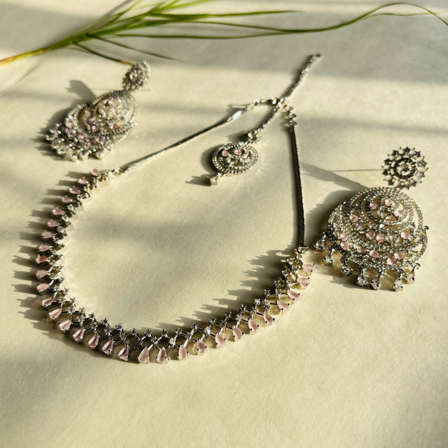 Chand Bali Elegant AD Necklace