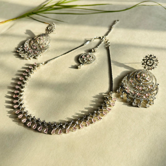 Chand Bali Elegant AD Necklace