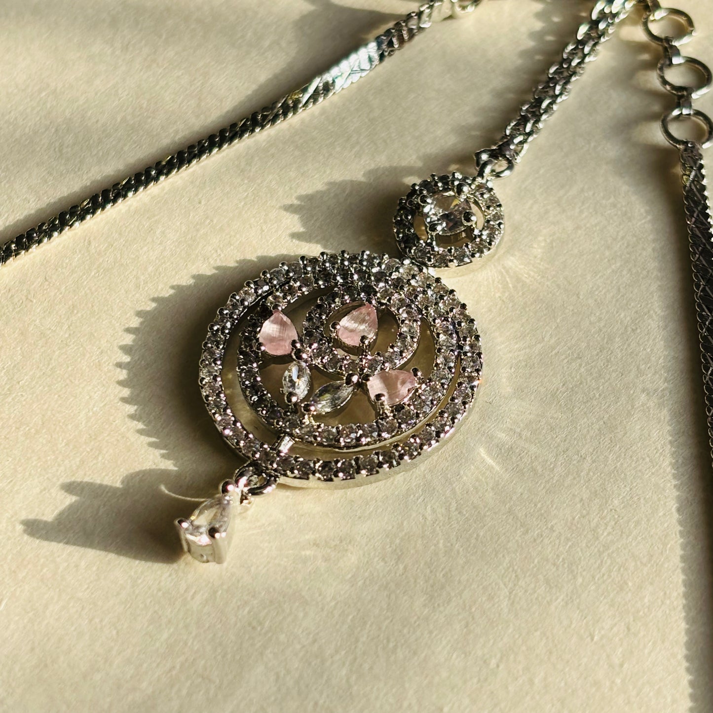 Chand Bali Elegant AD Necklace