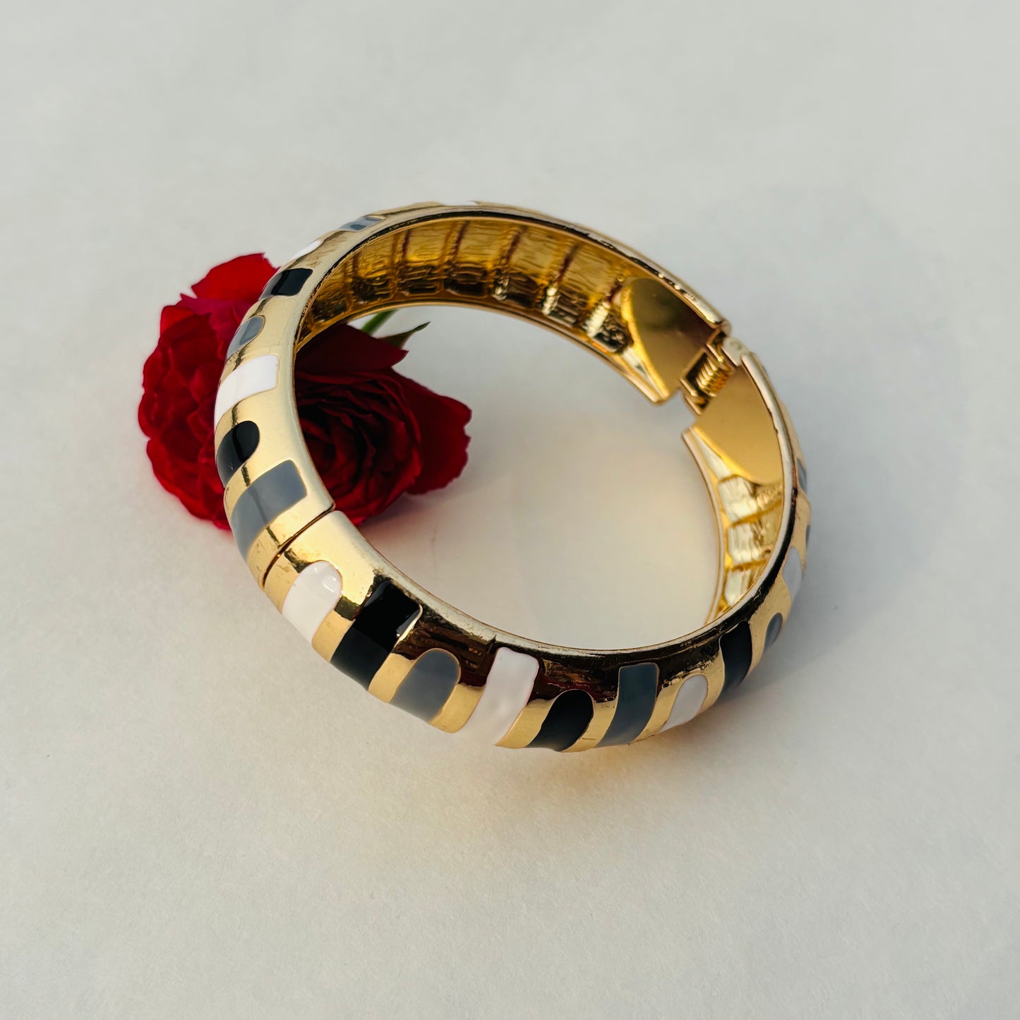 Multicolor Stripe Hinge Bracelet