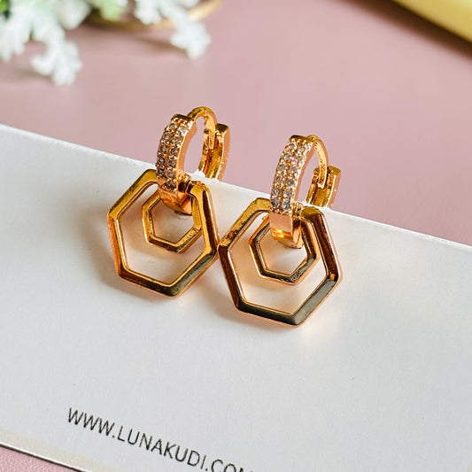 Drop Hoop Earrings