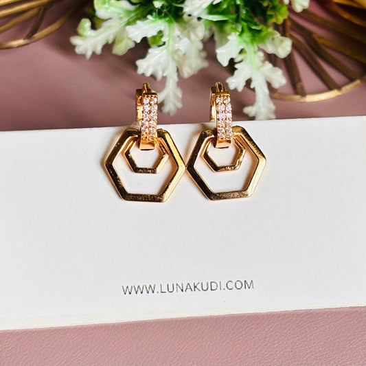 Drop Hoop Earrings