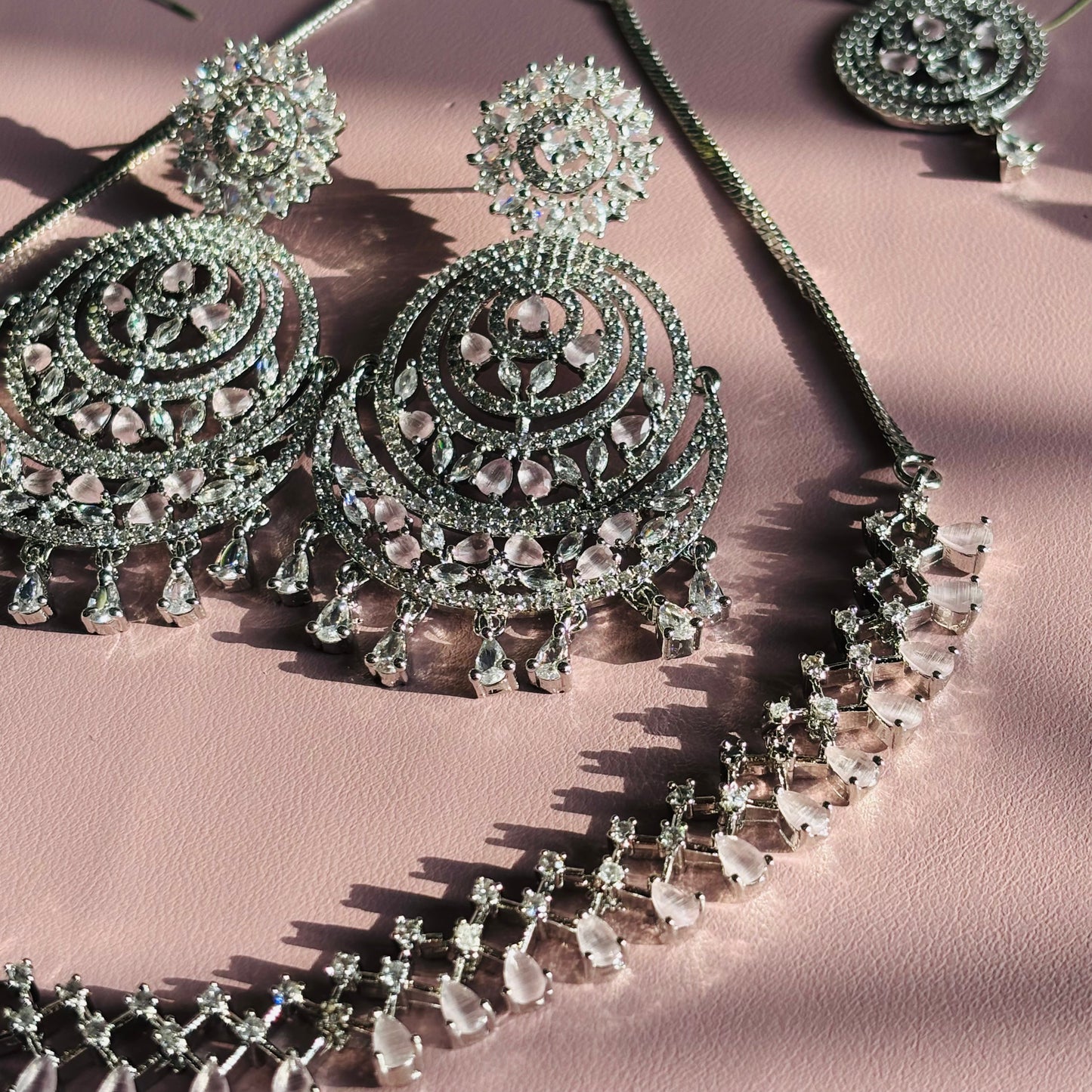 Chand Bali Elegant AD Necklace