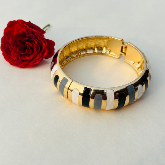 Multicolor Stripe Hinge Bracelet